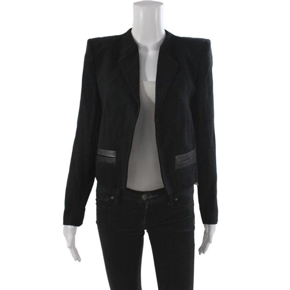 Zadig & Voltaire Women Basic Jacket Black Long Sleeve Size 36